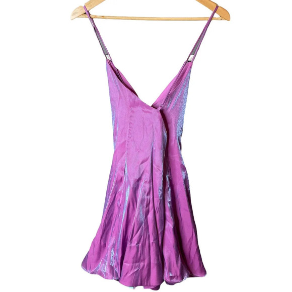 Lulu's Shining Brighter Skater Mini Dress Purple - Picture 5 of 7